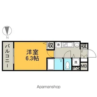 1Kの間取り画像