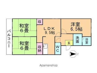 プレミール花岡(昼飯町)【201号室】の間取り
