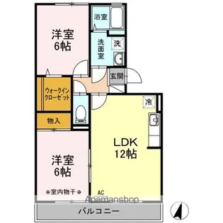 エスポワール笹本 A【3階】の間取り