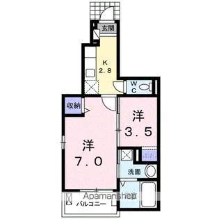 サンセールJ【1階】の間取り