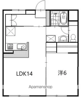 松下細島ライフ【303号室】の間取り