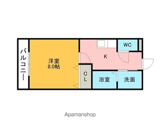 シャインF【201号室】の間取り