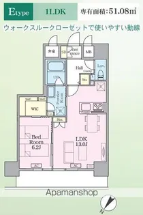 インシグニア渡辺通【5階】の間取り