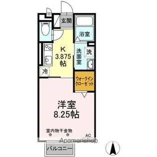 1Kの間取り画像