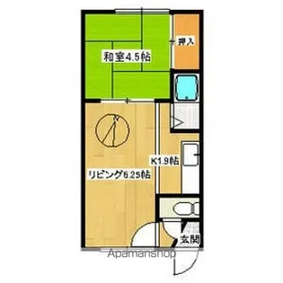 アーバンハイツB棟【101号室】の間取り