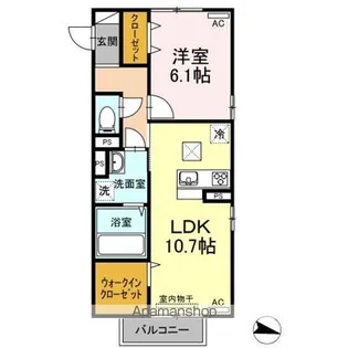 アルティメットM【1階】の間取り