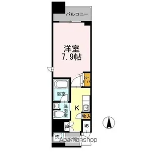 カスタリア堺筋本町【12階】の間取り