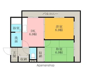 リーフ阪南【201号室】の間取り