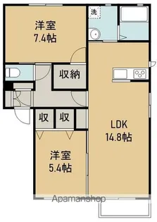 ラスパシオ【2階】の間取り