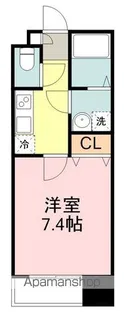 シェルグランデ東口【12階】の間取り