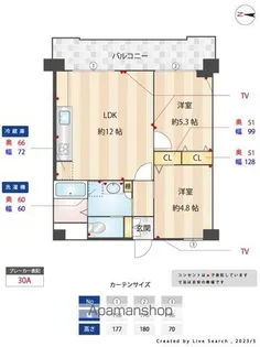 ダイアパレス大手門【8階】の間取り