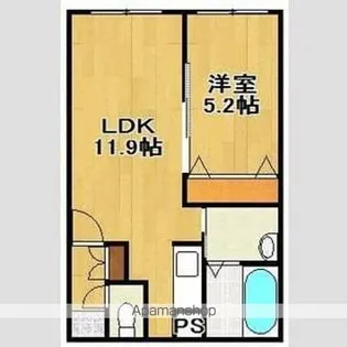 PERFECT PARTNER RESIDENCE B棟【3階】の間取り