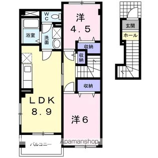 リヴェル ブレ C【2階】の間取り
