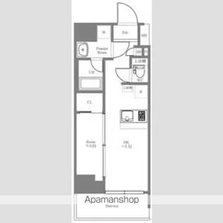 スパシエ新板橋【5階】の間取り