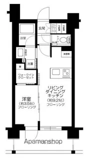 クリオラベルヴィ市ヶ谷【4階】の間取り