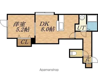 コスモ厚別Ⅱ【202号室】の間取り
