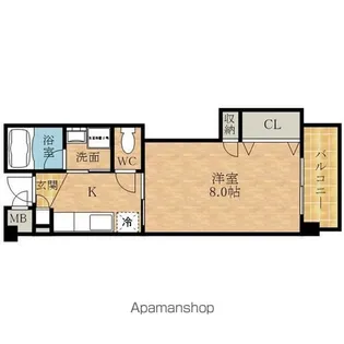 グランシャンブル【203号室】の間取り