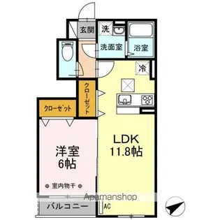 コンフォートレジデンス上大岡IX A棟【1階】の間取り