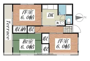 クレストコートアゼリアⅡ【1階】の間取り