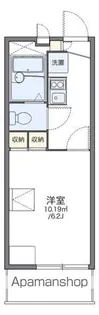レオパレスリトルフラワーB【203号室】の間取り