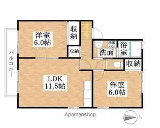 パークハイム【201号室】の間取り