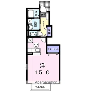 クレストール永吉【1階】の間取り