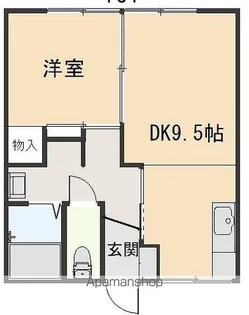 穂高荘【1階】の間取り