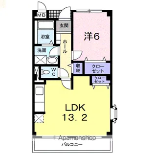 プリティーセトル【3階】の間取り