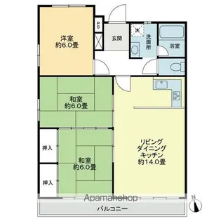 メゾン栗林【3階】の間取り
