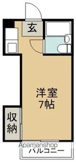 Kハイツ【102号室】の間取り