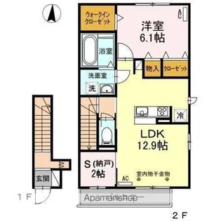 プリート プロスペラーレ【2階】の間取り