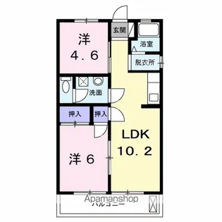 東京都武蔵村山市伊奈平5丁目【マンション】の間取り
