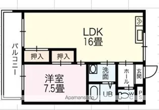 第7ゴトービル【203号室】の間取り