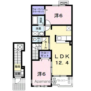 ラフレシール メゾン A【2階】の間取り