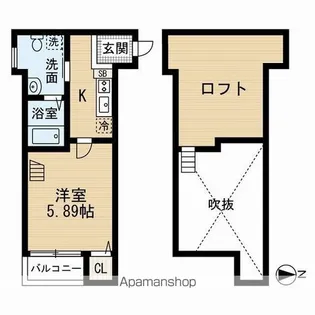 VILLA大橋【2階】の間取り