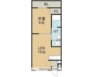 ピュアパレス五稜郭【4階】の間取り