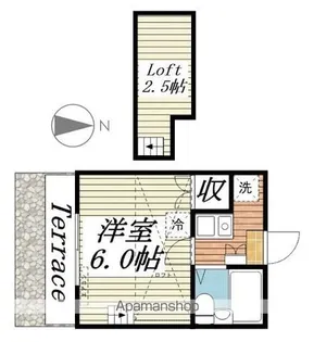 シャルマン東松江【1階】の間取り