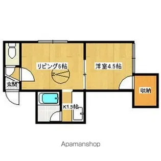 ゾンネブルーメⅠ【203号室】の間取り