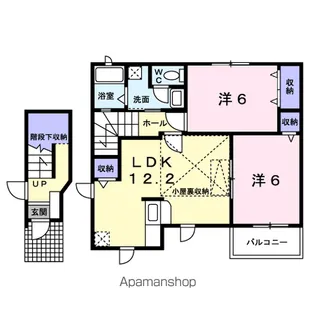 ミレニアムハイツ S【2階】の間取り