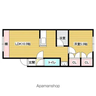 ソシアル【1階】の間取り