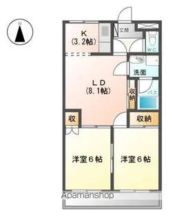 コンフォースSUN【1階】の間取り