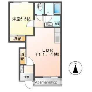レジェンド中浦【1階】の間取り
