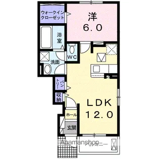 ポポラ3395【1階】の間取り