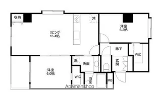 ファーストクラス神道寺【5階】の間取り
