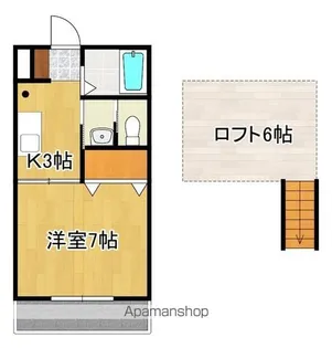 ハイツ萩原【2階】の間取り