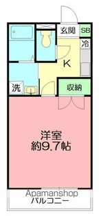 アンプルール ブワ MER【1階】の間取り