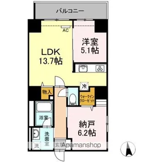 アロッジオ金剛【2階】の間取り