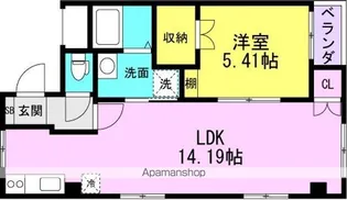 サンハイツ杭瀬【201号室】の間取り