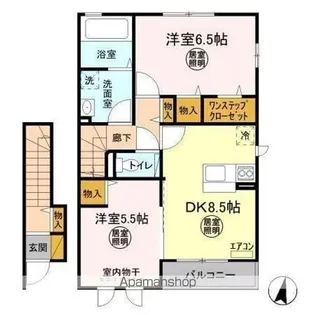 アクアパーム D【2階】の間取り