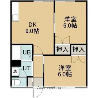 パレーシャル【202号室】の間取り